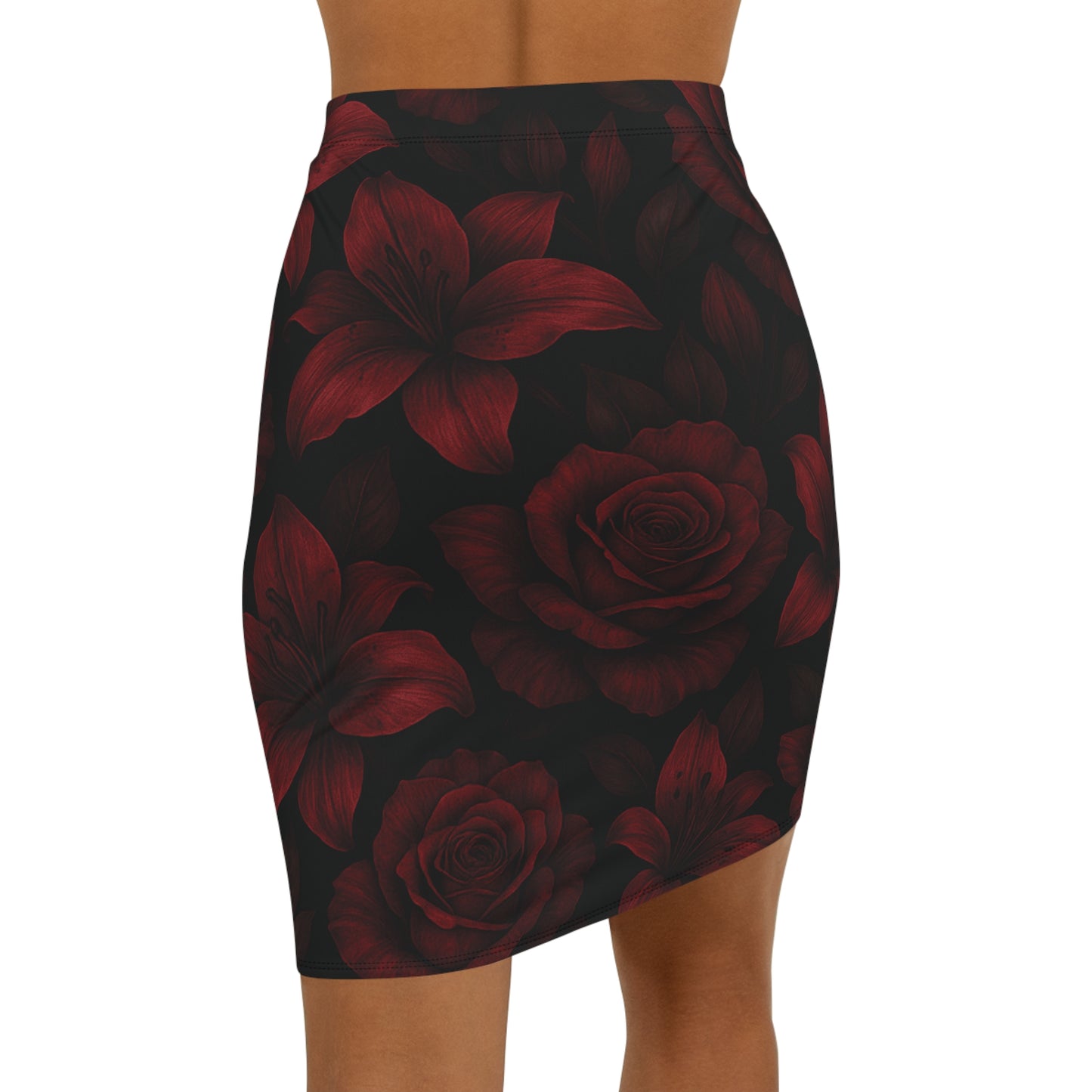 Mid-Waist Pencil Skirt - Curve Embrace Skirt