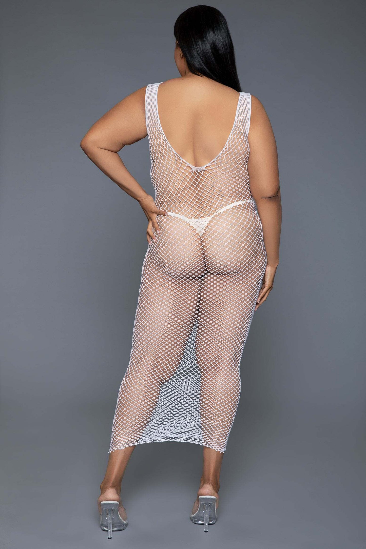 Unleash Me Fishnet Midi Dress