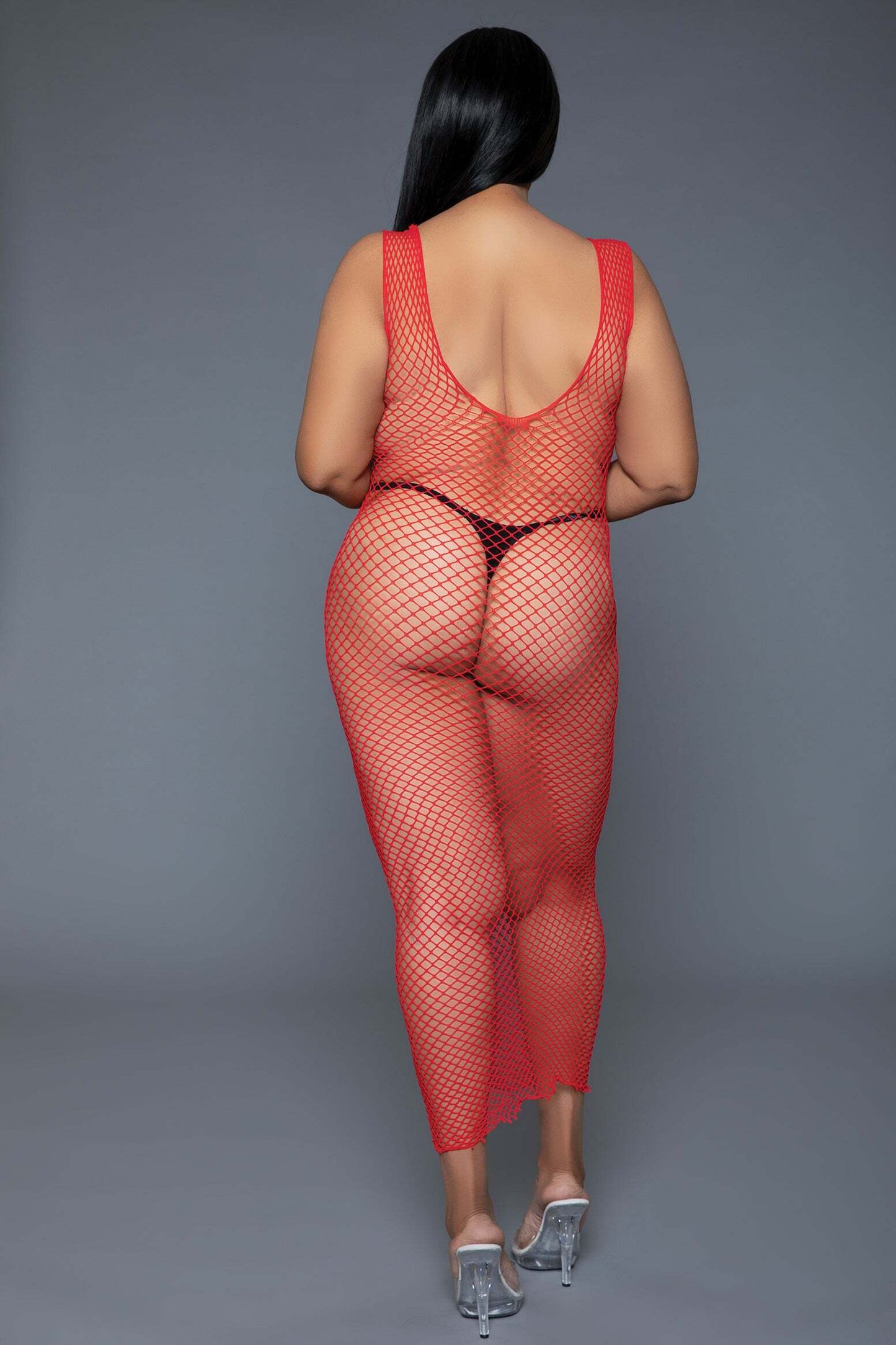 Unleash Me Fishnet Midi Dress