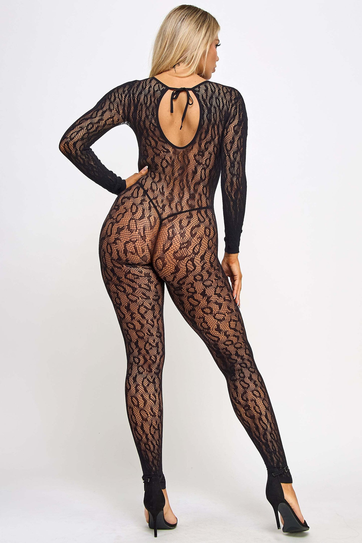 Leilani Wild Mesh Leopard Bodystocking