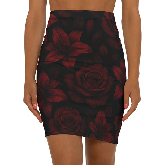 Mid-Waist Pencil Skirt - Curve Embrace Skirt